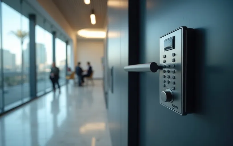 Electronic access control keypad installation for Dallas Fort Worth businesses