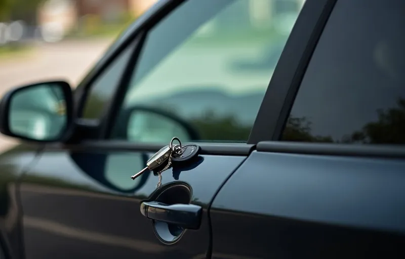 Locked Keys in Car — Keys on Wheels Mobile Locksmith Locked Keys in Car in Plano · Frisco · Fort Worth - Keys on Wheels DFW